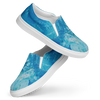 Blue Abstract Slip-ons